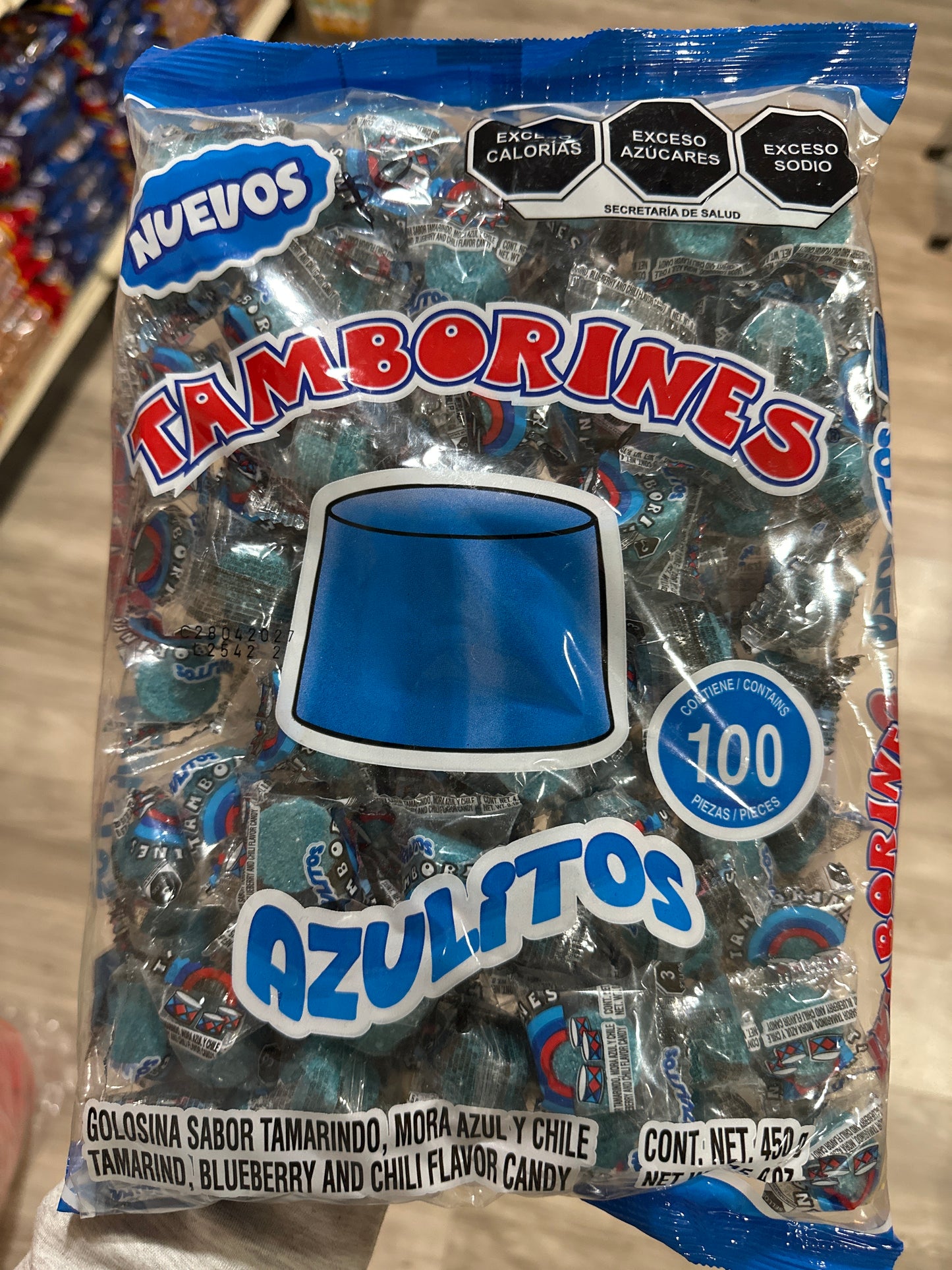 Tamborines azulitos