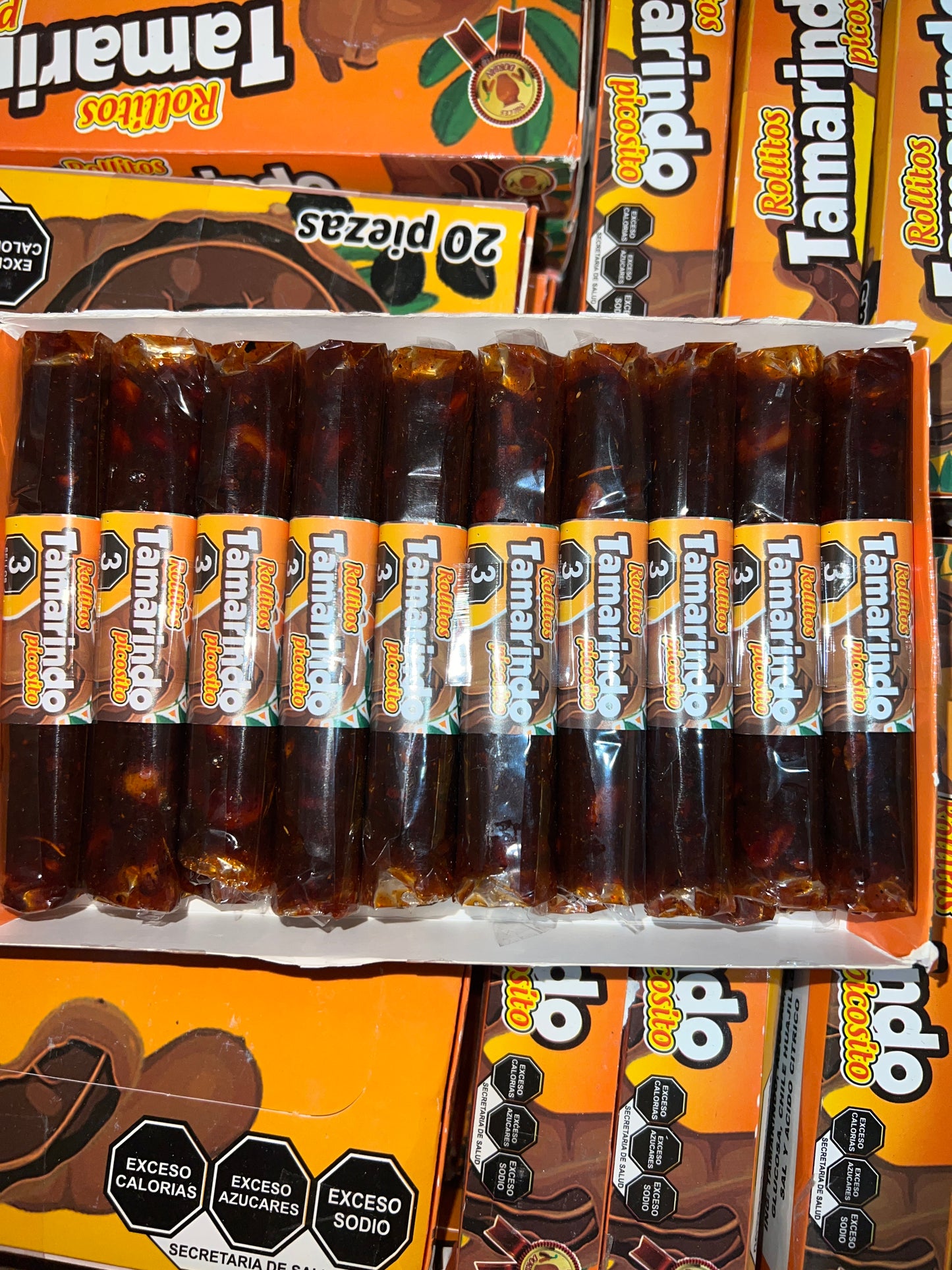 Caja Rollitos de tamarindo