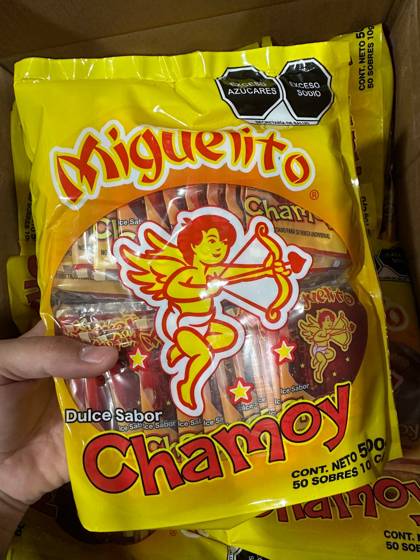 Miguelito chamoy sobre 100pz