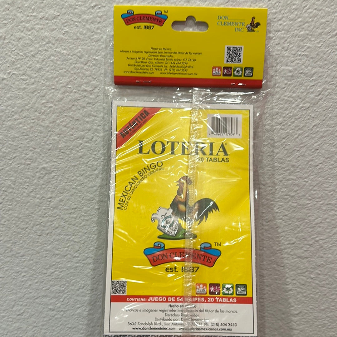 LOTERÍA 20 tablas