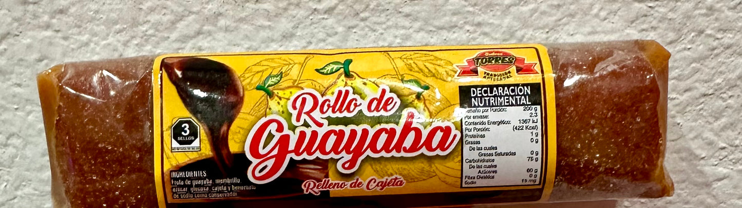 ROLLO DE GUAYABA RELLENO DE CAJETA