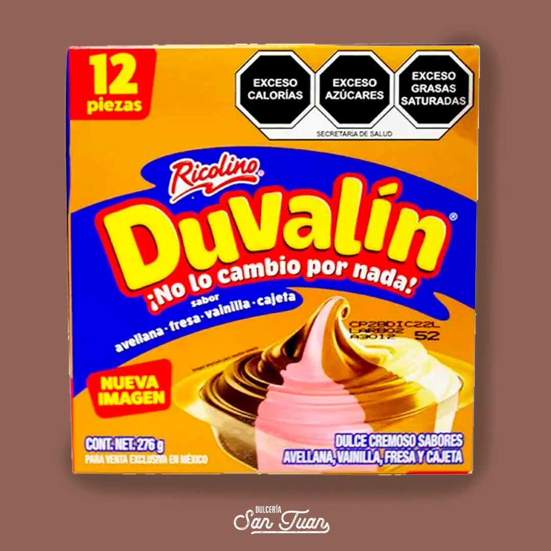 DUVALIN AVELLANA , FRESA , VAINILLA Y CAJETA