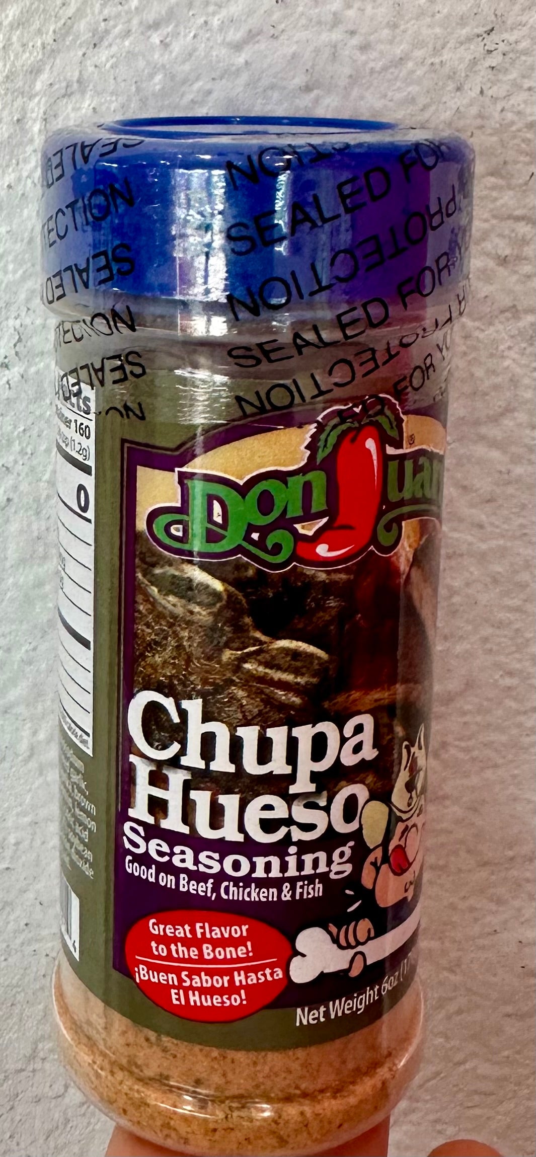 DON JUAN SAZONADOR CHUPA HUESO CHICO