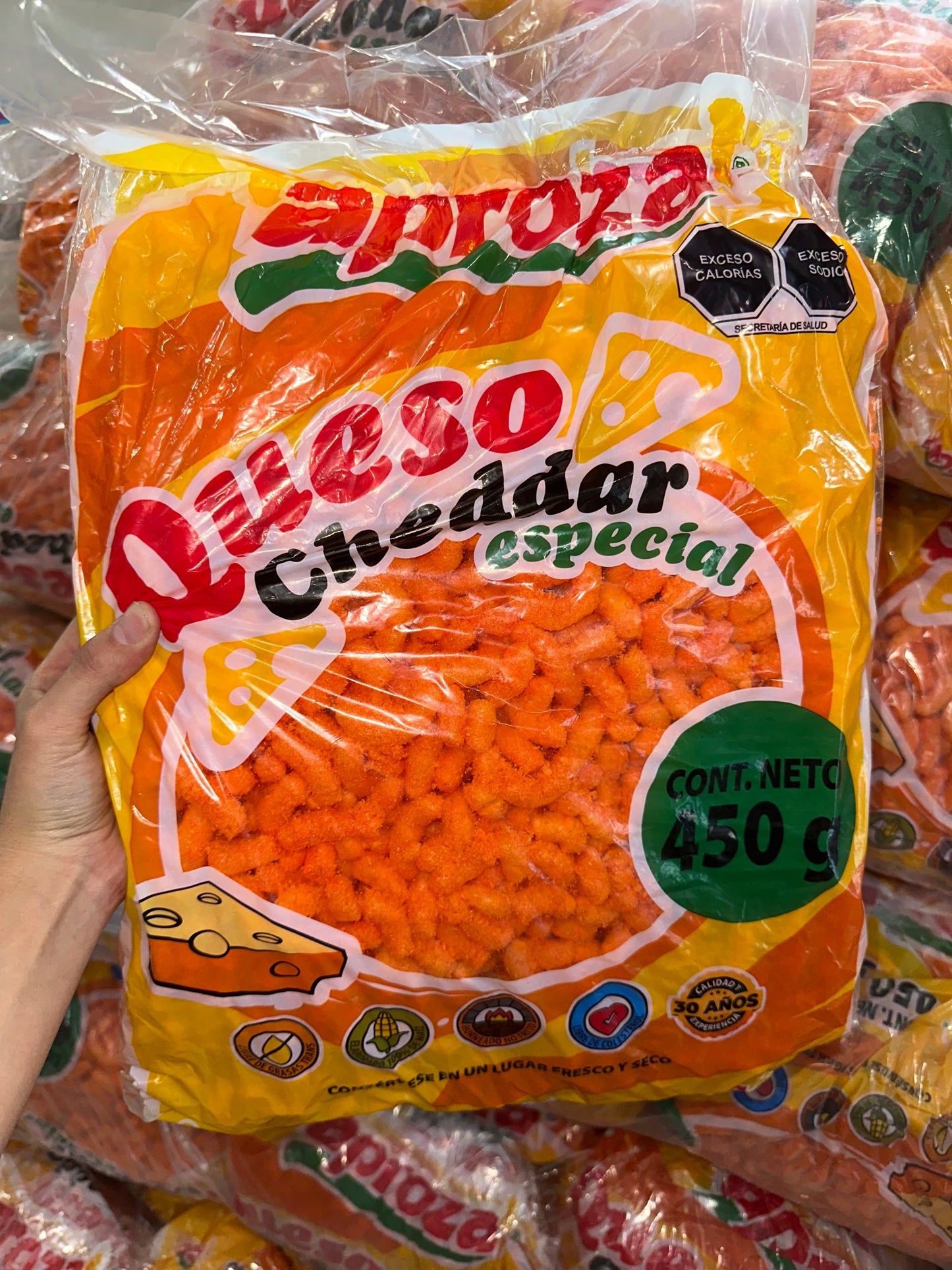 Queso cheddar aproza