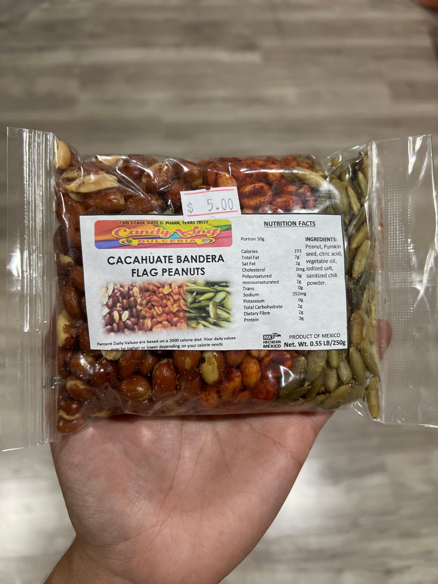 Cacahuate bandera 250gr