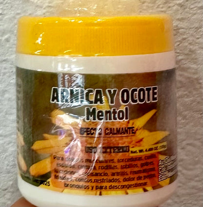 POMADA ARNICA Y OCOTE MENTOL