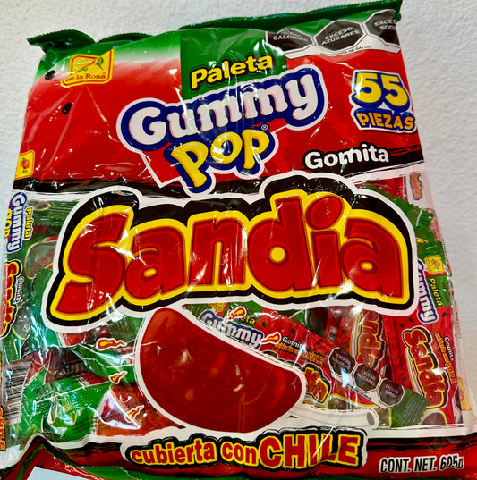 PALETA GUMMY POP DE SANDÍA